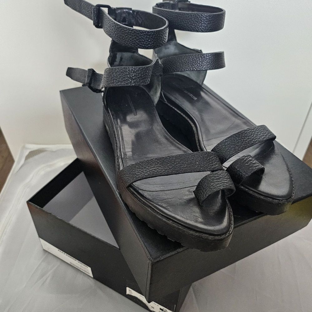 Alexander Wang Black Strappy Sandals